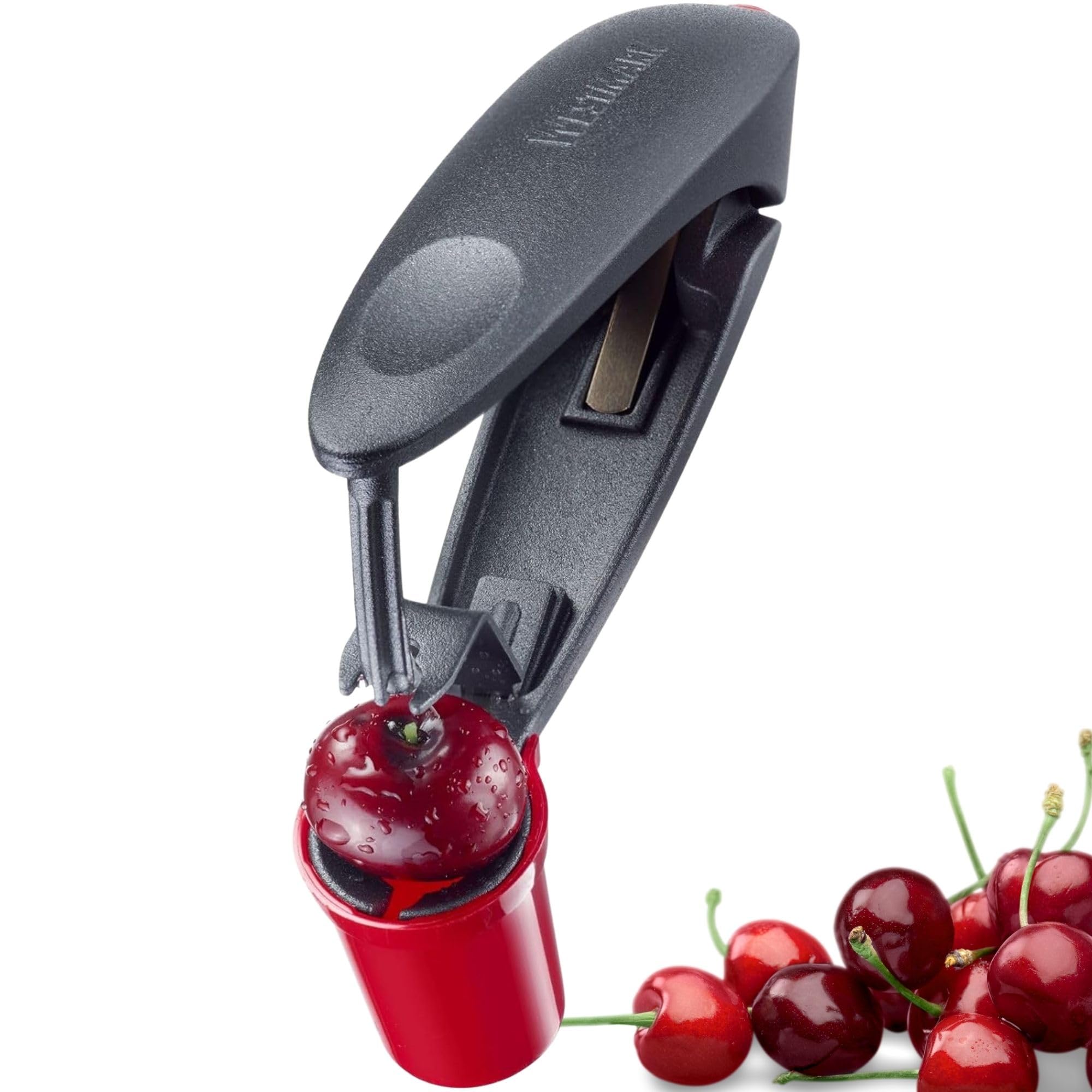 Westmark Deshuesador de Cerezas, Herramienta de Aluminio para Deshuesar Cerezas