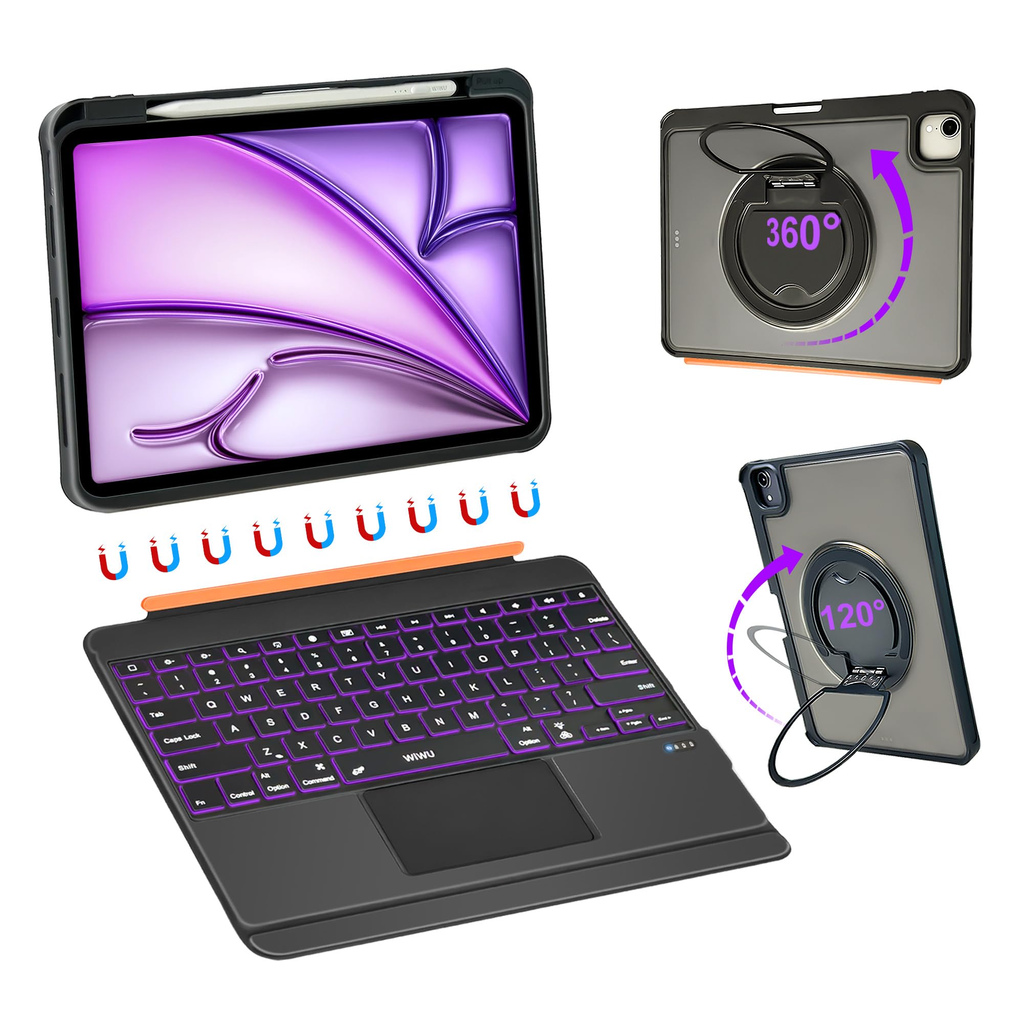 Amazon.com: WIWU iPad Keyboard Case Air 13 Inch M4/M3/M2 2026/2025