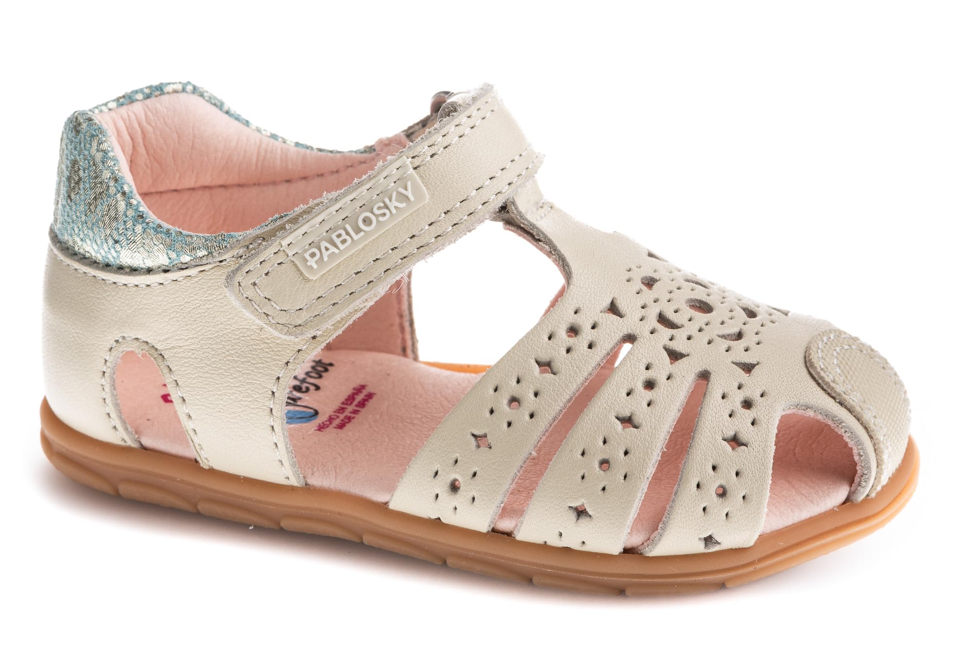 Pablosky Damen Beige Baby-Mädchen Zig 067030 Sandale, 25 Eu Weit
