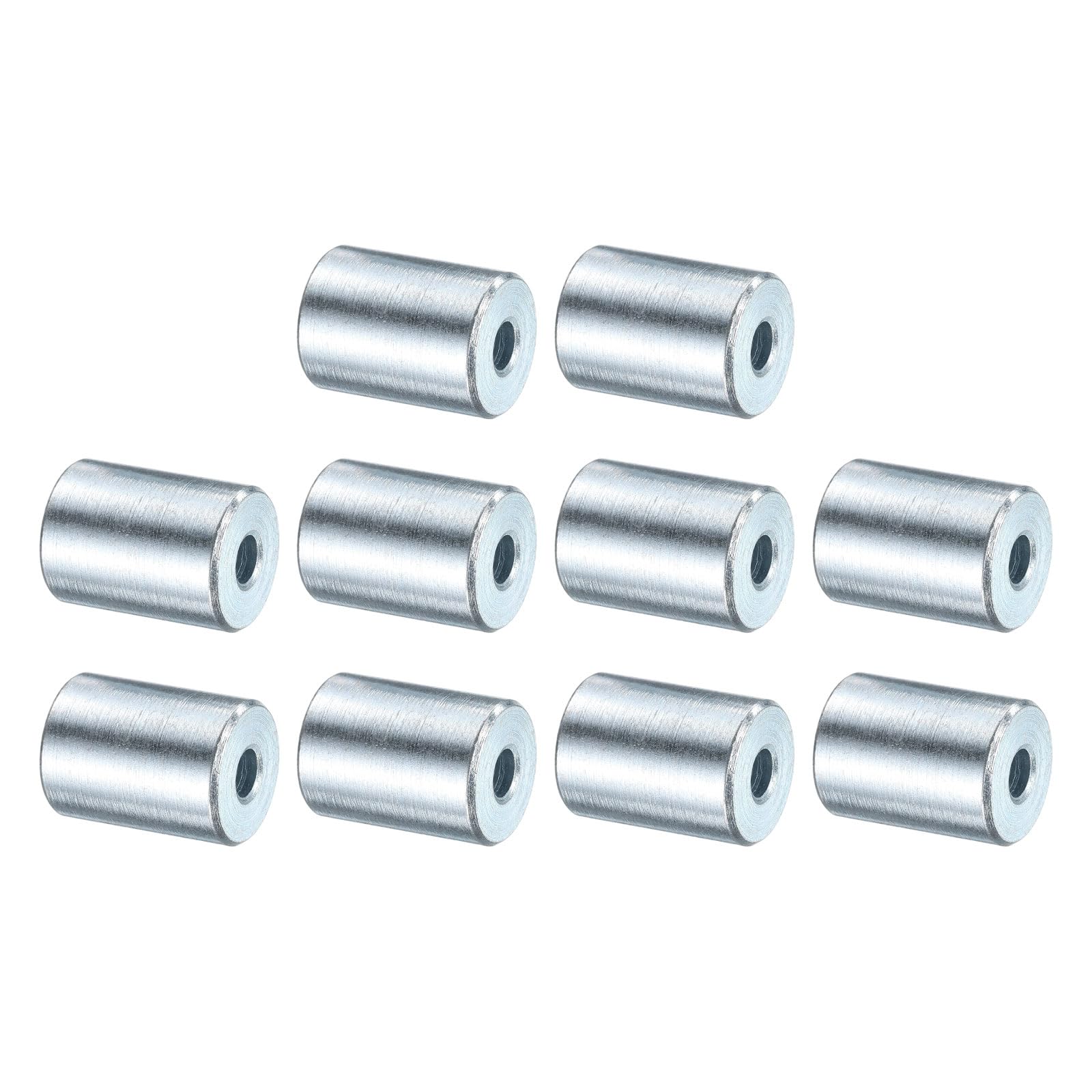 Entretoise en acier galvanisé uxcell bague cylindrique lisse anti-écrasement de 1,9 cm DE