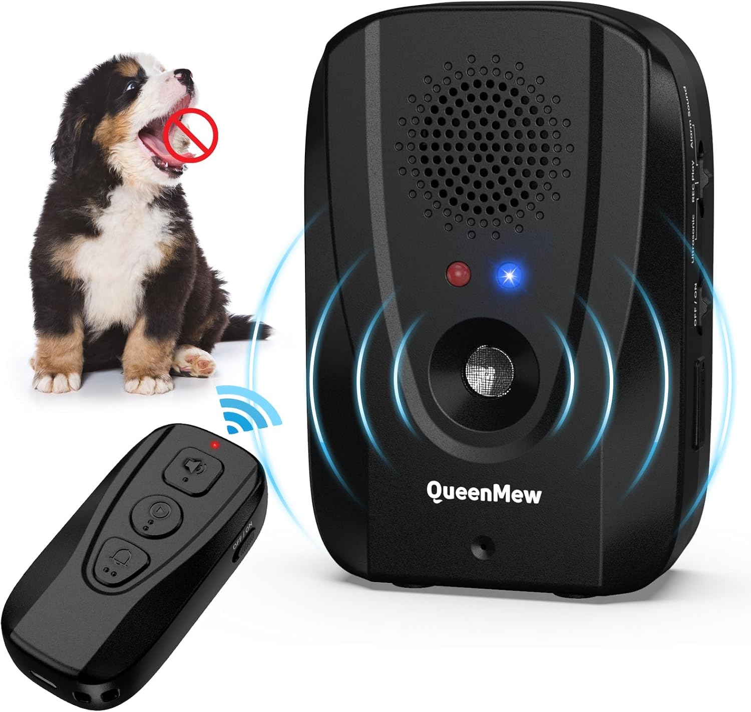 Anti Barking Device for Dogs Indoor 2 in 1 Auto & Remote
