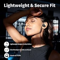 Vista 6 de JOYWISE - Auriculares Bluetooth, auriculares inalámbricos Bluetooth 5.3 con 16 horas de reproducción, auriculares con graves estéreo, resistencia al