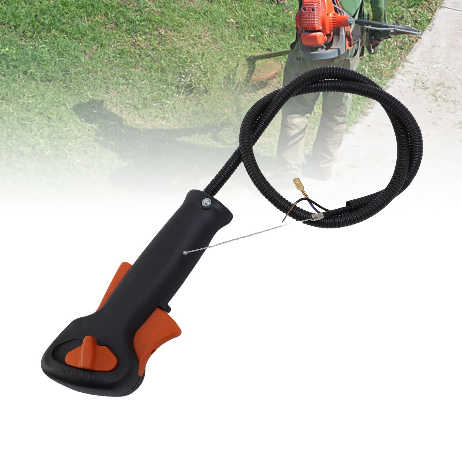 Tbest Gasgriff-Ersatz für FS90 FS160 FS180 FS220 FS280 FS290 Trimmer-Mäher, Gaszug, Trimmer-Gasgriff, Han FS90 FS220 FS160 FS180 Garten FS290 Griff