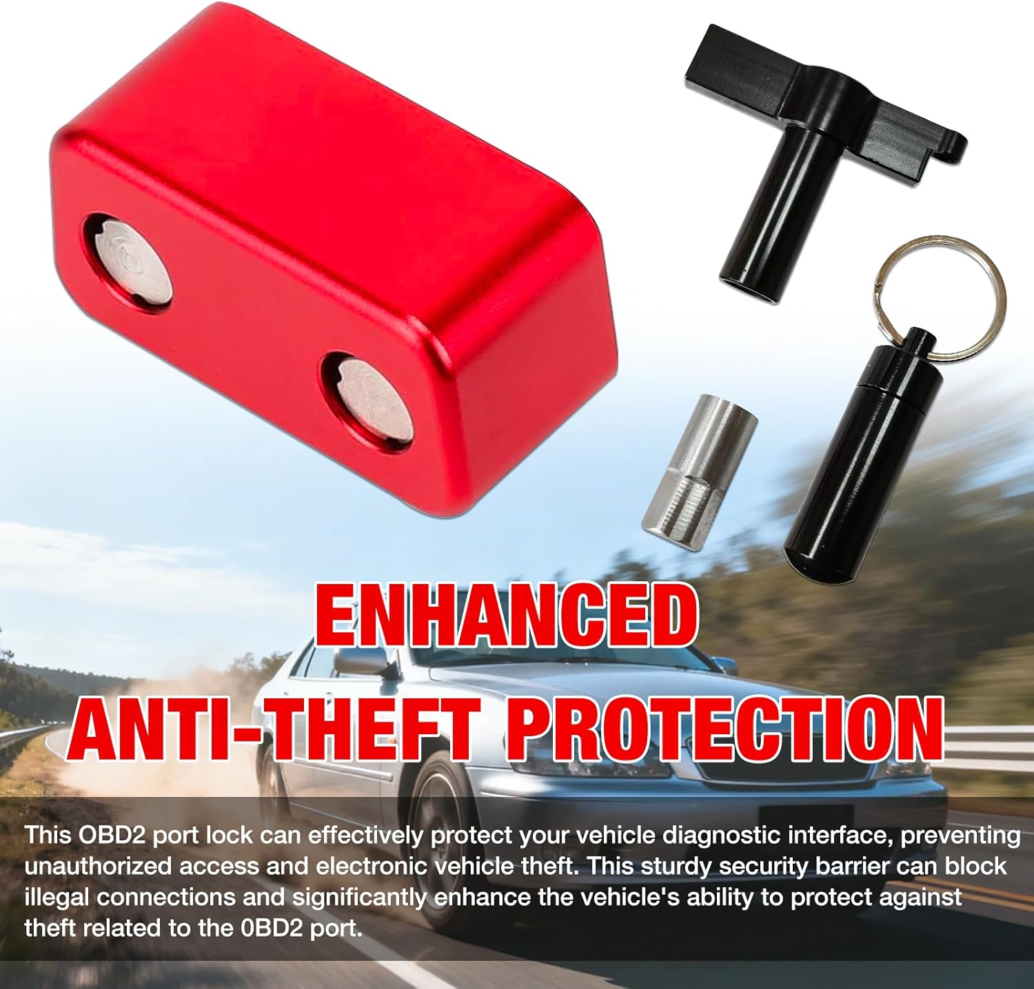 OBD2 Port Anti-Theft Lockout Toolfor Cars/SUVs/Trucks Port Protector Anti Theft Locking Tool