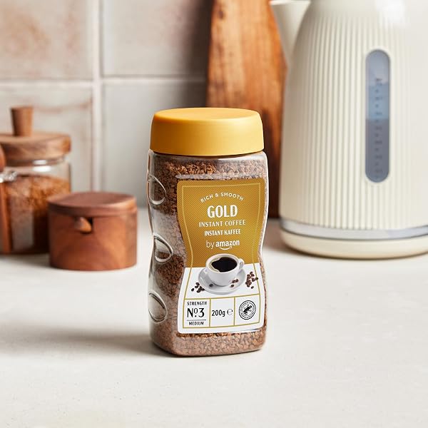 by Amazon Gold Instant Coffee, Medium Roast, 200g, Rainforest Alliance Certified - 3