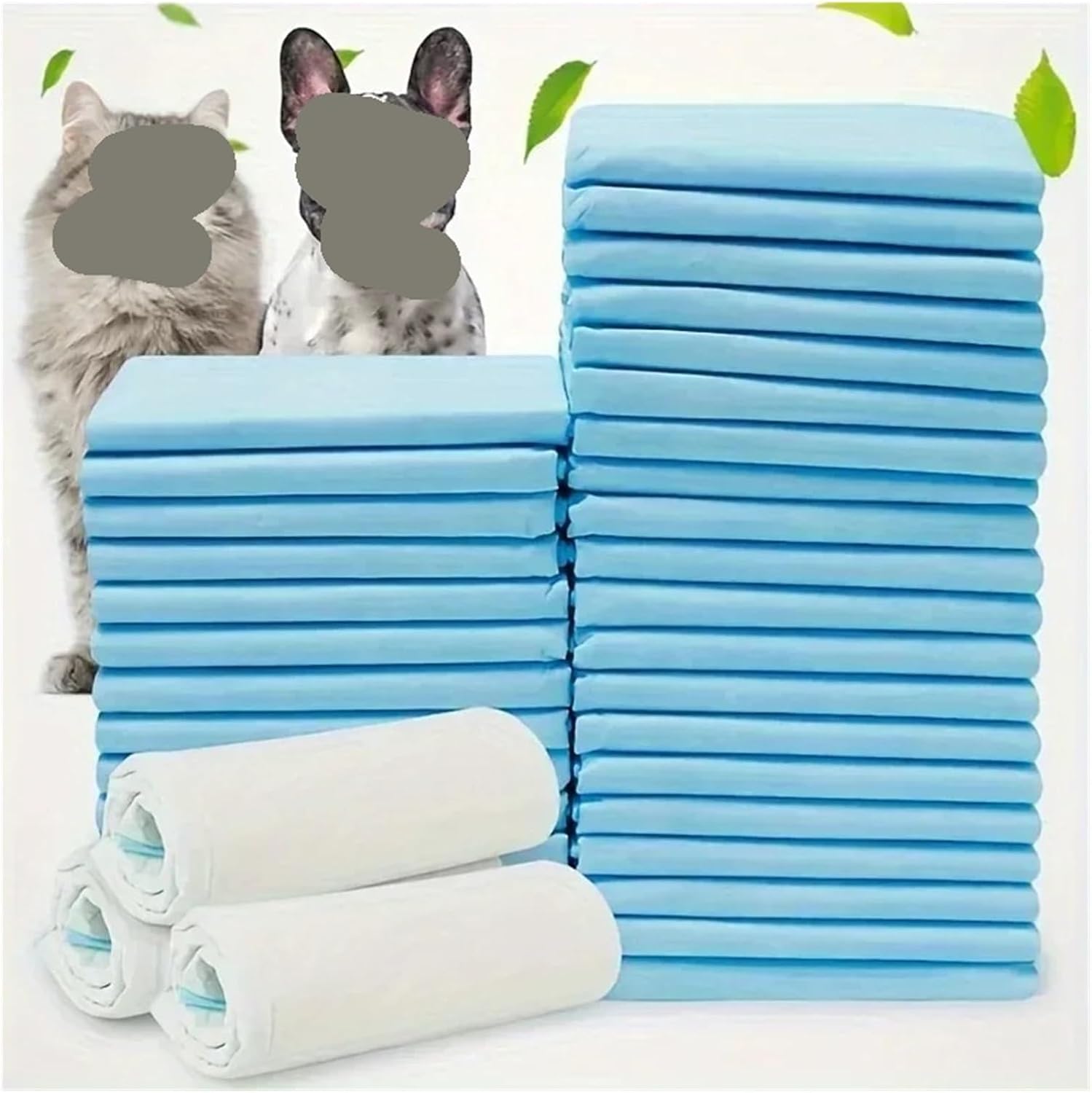 Genérico 40/50/100/200pcs Absorbent Dog Diapers Pads(60X60cm 40pcs)