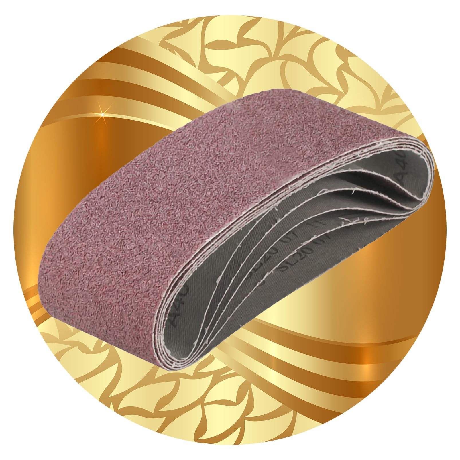 1.5x30 sanding belts 10pcs Aluminium Oxide Grinding Sanding Belt 40/1000 Grits Belt sander paper Thick Fine Welding Polishing Automotive Metal Wood (Color : 180 grit, Size : 40mm x 740mm/2694)