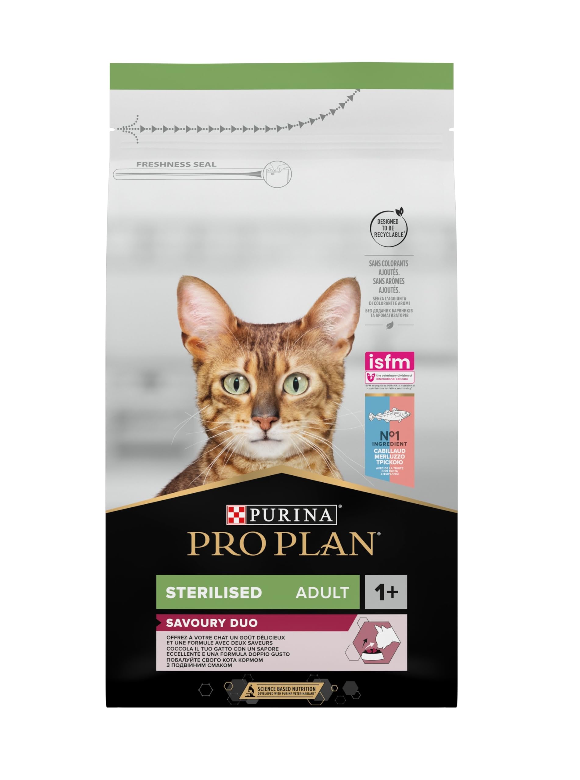 Purina Pro Plan Sterilised Savoury Duo Crocchette Gatto Merluzzo e Trota 3kg