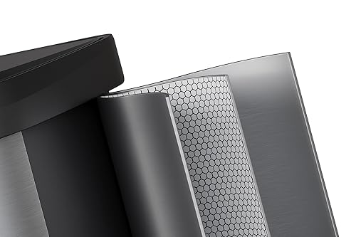 Miniatura 2 de Garvee Cubo de basura de acero inoxidable de 21 galones con tapa, cubo de basura grande para cocina, cubo de basura de metal inoxidable con borde de