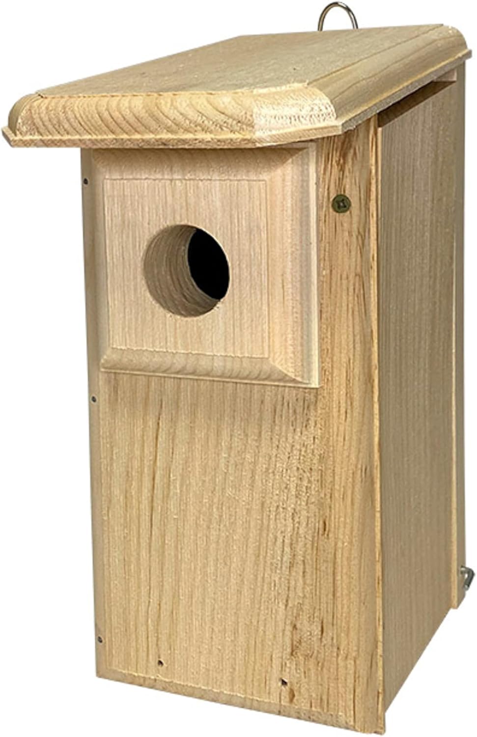 Eastern Bluebird House – Handcrafted in Maine from 1" Pine | Predator Guard Nest Box with Ventilation & Drainage | Easy Clean Side Panel | Insulated Wooden Birdhouse for Backyard Birding, USA Made