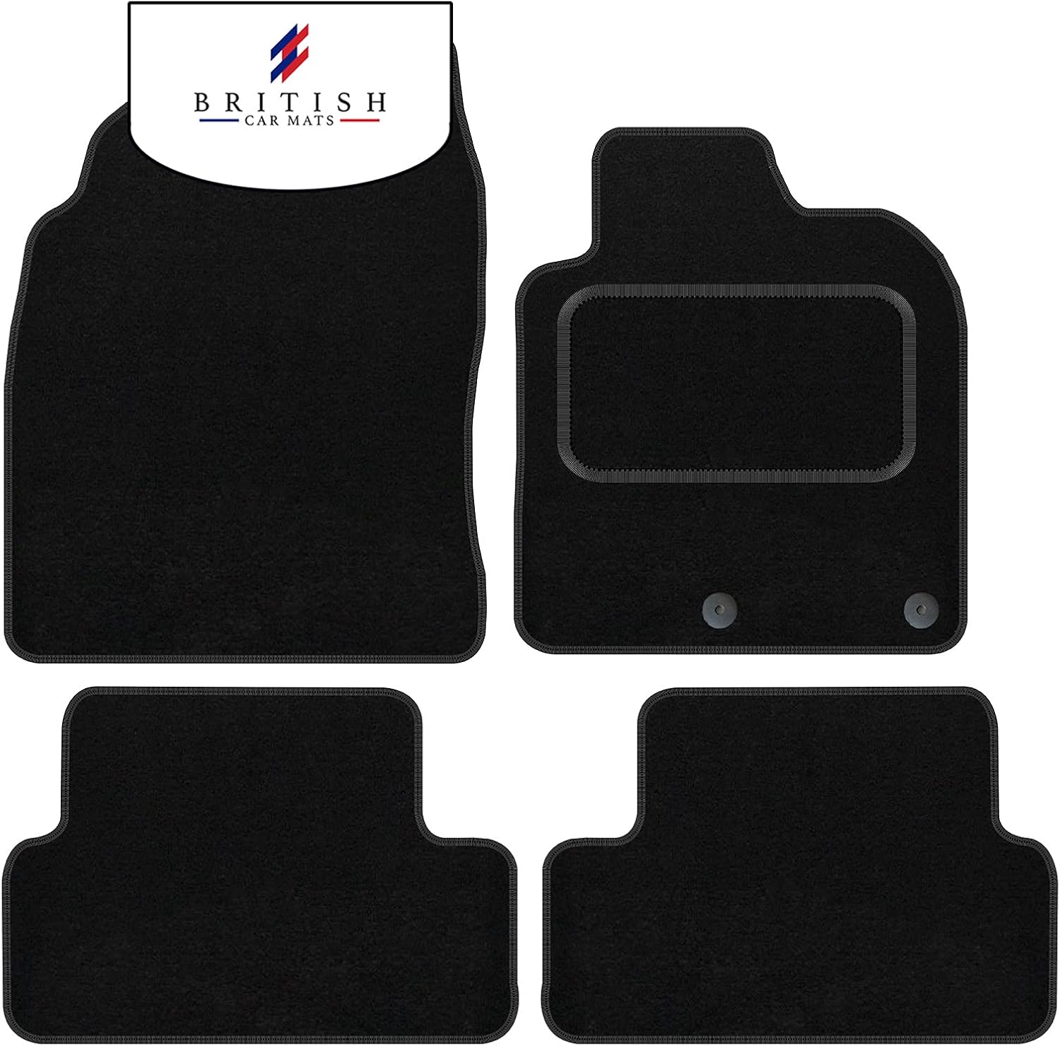 BCM Tailored Car Floor Mats Qashqai 20102014 J10 > Black Carpet Anti Slip Mat Non Slip