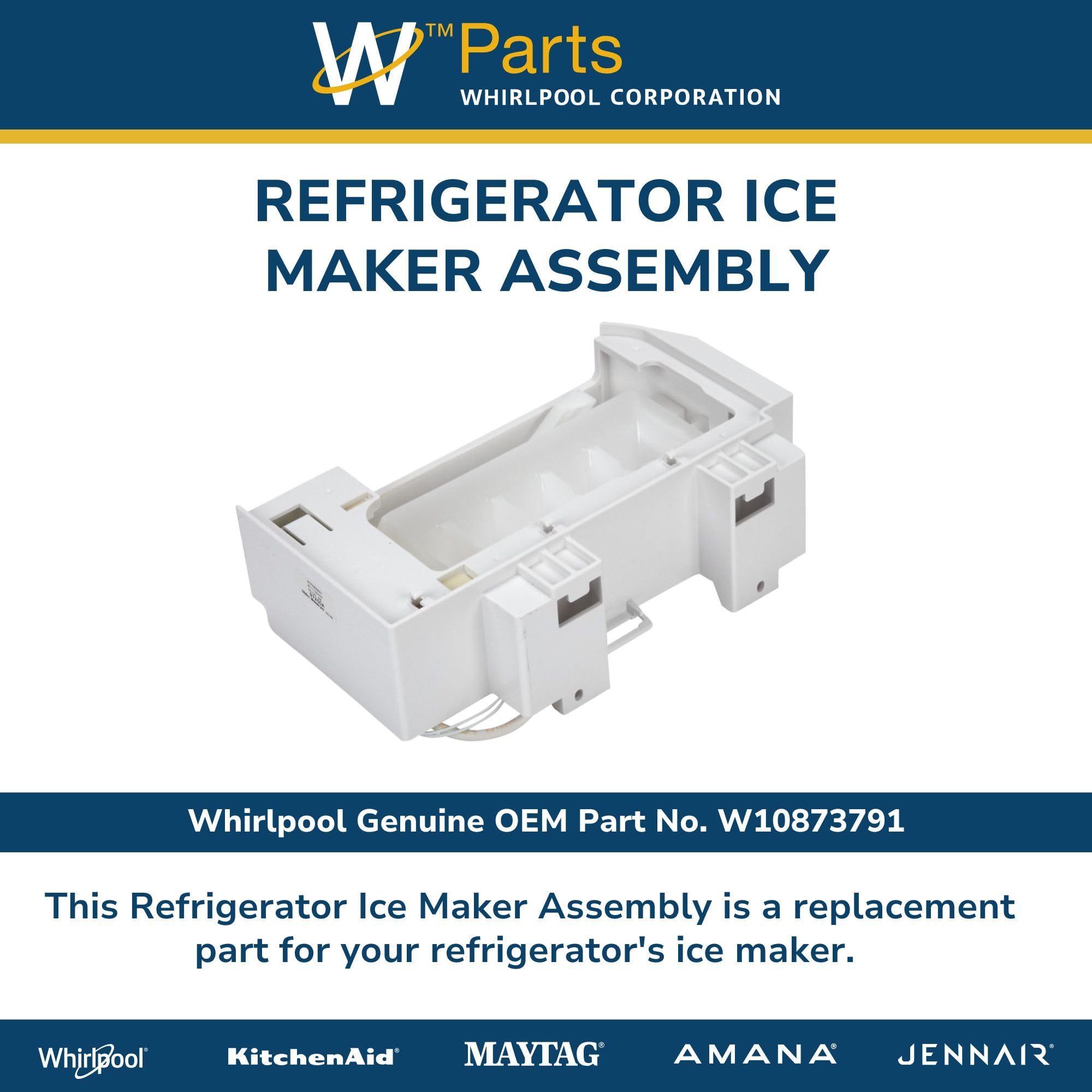 Amazon.com: Whirlpool W10873791 Genuine OEM SxS Refrigerator Ice