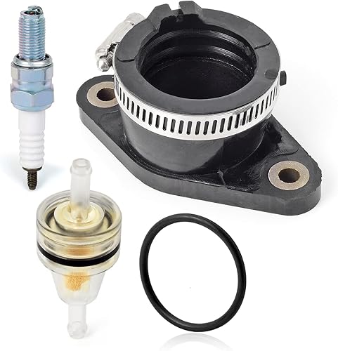 Miniatura 3 de Bota de carburador colector de admisión y bujía para Honda TRX350 Rancher 350 TRX450 S ES Foreman 450 1998-2006 16210-HN5-671 16210-HN0-A01