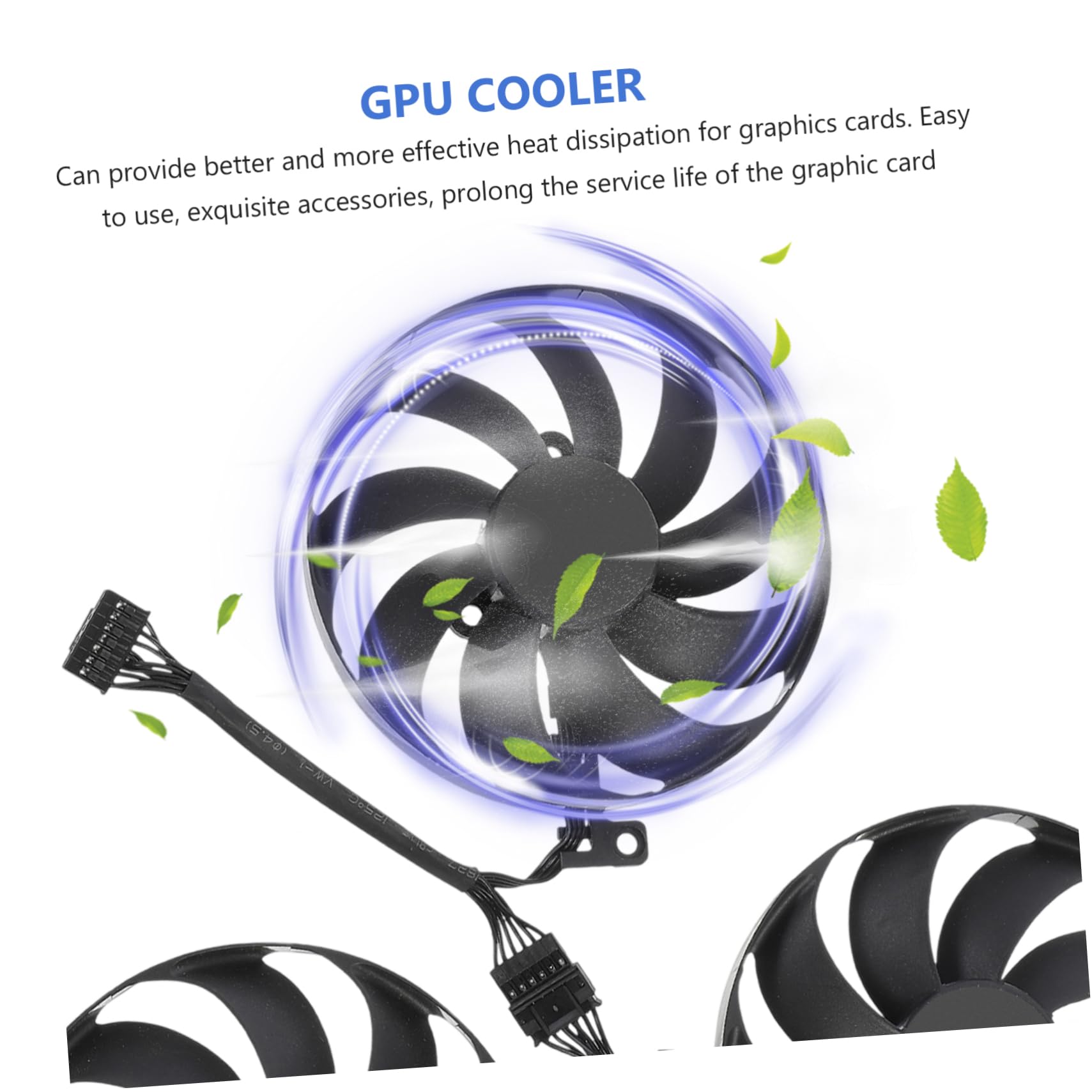 SHINEOFI 2 Juegos Ventilador de Refrigeración Tarjetas Gráficas de Compatible con Cfud Silencioso y Evitar Sobrecalentamiento Pcs