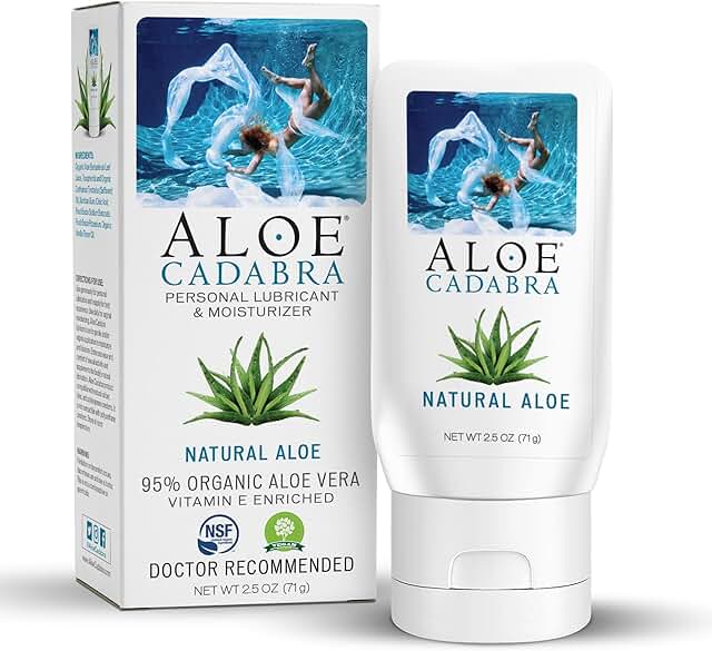 Aloe Cadabra Natural Water Based Personal Lubricant and Vaginal Moisturi...