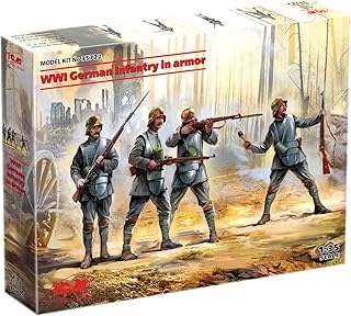 ICM 35722 WWI German Infantry in Ð°rmor - Scale 1:35
