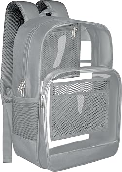 Clear Backpack for School Heavy Duty Clear Bookbag