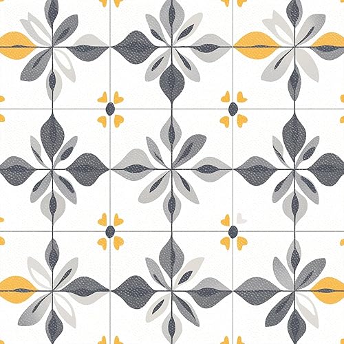 Miniatura 9 de 10 azulejos de vinilo autoadhesivos extraíbles con patrón de diamante retro de 12 x 12 pulgadas para cocina, lavandería, entrada, decoración del