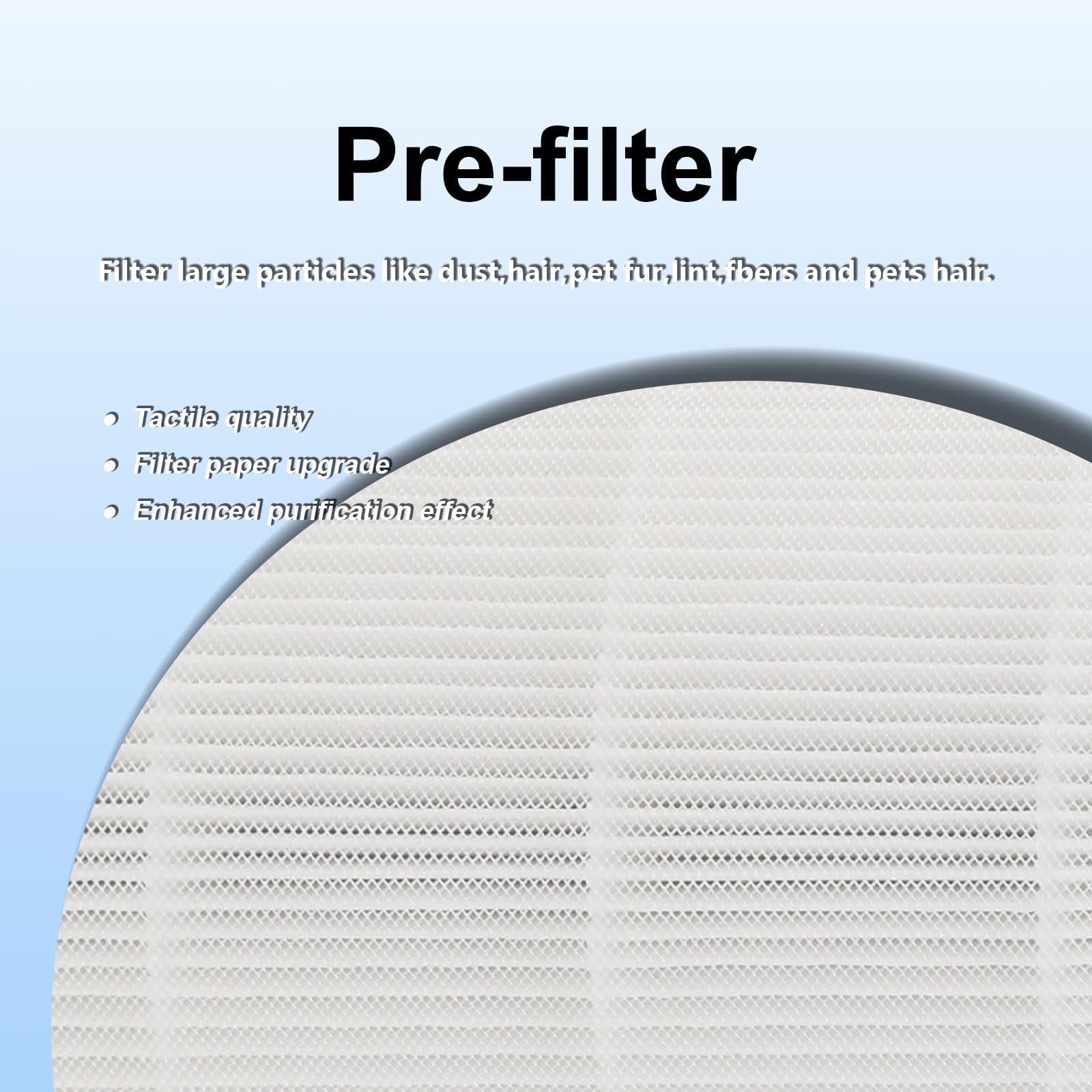 PUREBURG Filtre de rechange compatible avec les purificateurs d'air Afloia MAX, MAGE, MAGE PRO & Honati MAX AP2202I & Sans Large, filtration HEPA H13 en 3 étapes