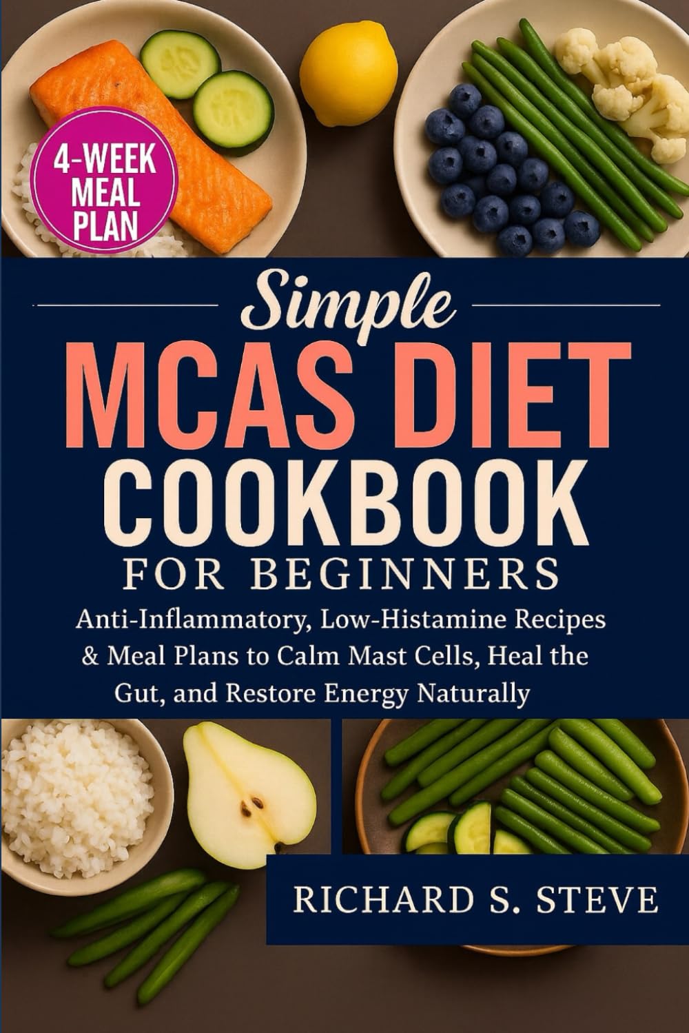 SIMPLE MCAS DIET COOKBOOK FOR BEGINNERS: Anti-Inflammatory, Low-Histamine Recipes & Meal Plans to Calm Mast Cells, Heal the Gut, and Restore Energy Naturally      Paperback – October 25, 2025