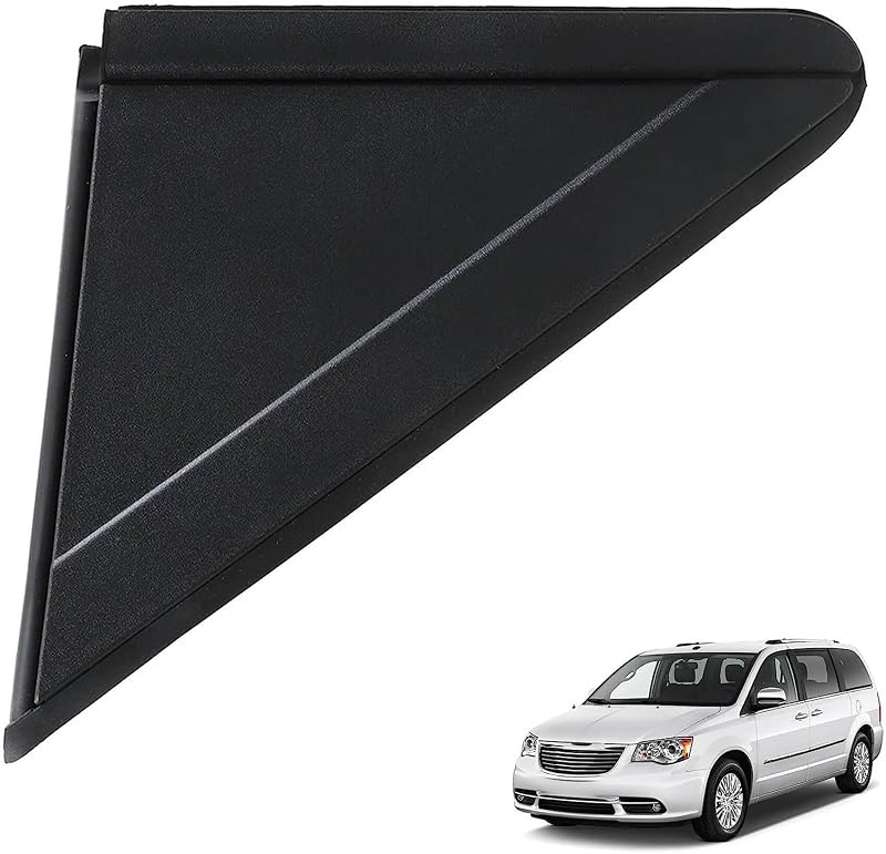 Moldura triangular do espelho retrovisor externo esquerdo munirater para Chrysler Town & Country e Dodge Grand Caravan – 1 unidade