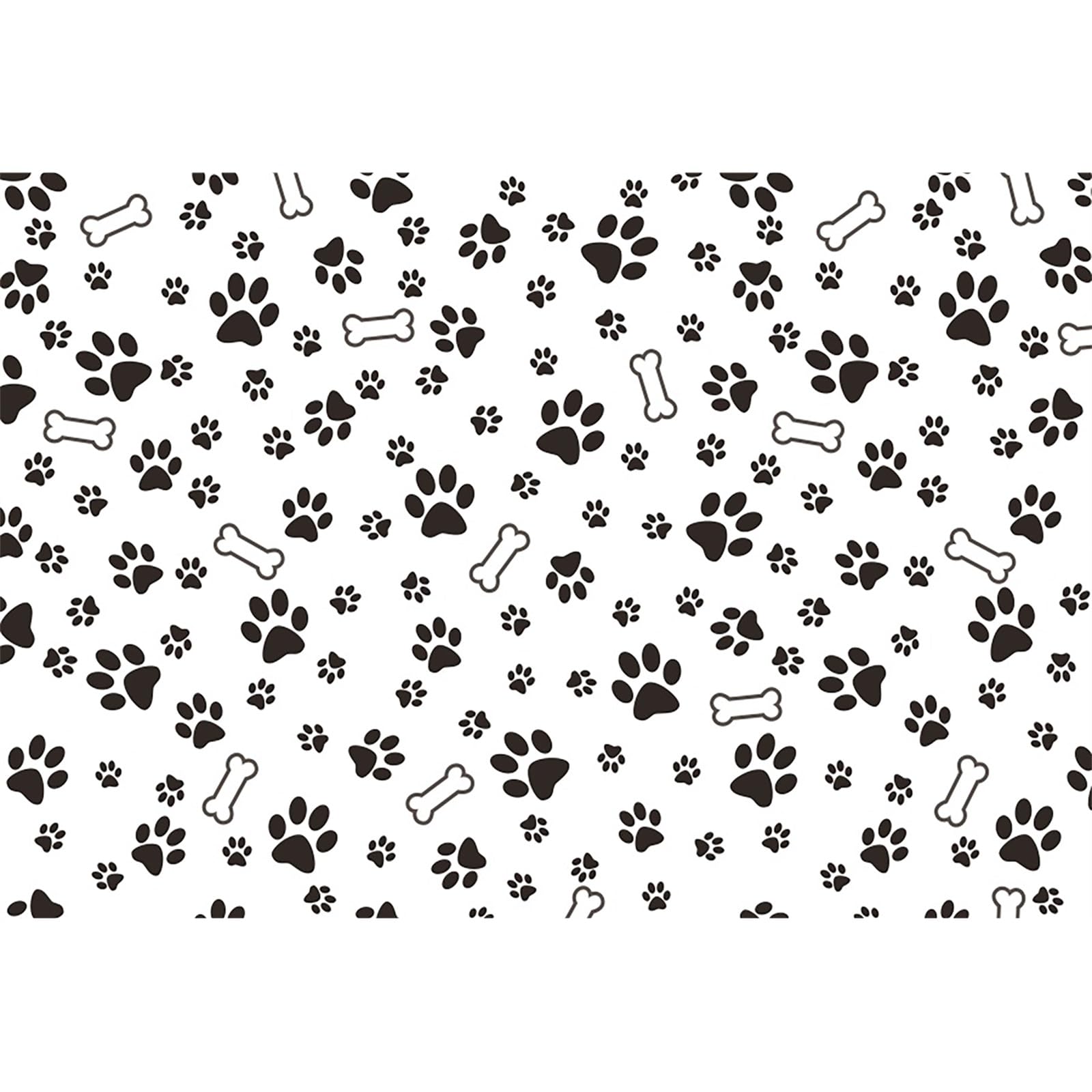 Renaiss 10x7ft Dog Footprints Backdrops for Photography Dog Paw Print Bone Pattern Background Puppy Footprints Pet Themed Party Banner Pet Dog Paw Table Cloth Pets Photo Booth Props Wallpaper: 6x4ft Paw773
