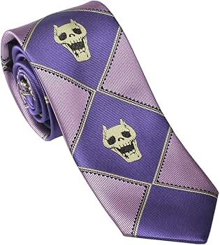 【新品未使用】イタリア製 吉良吉影 ネクタイ ジョジョの奇妙な冒険 第4部 TVアニメ「ジョジョの奇妙な冒険 ダイヤモンドは砕けない