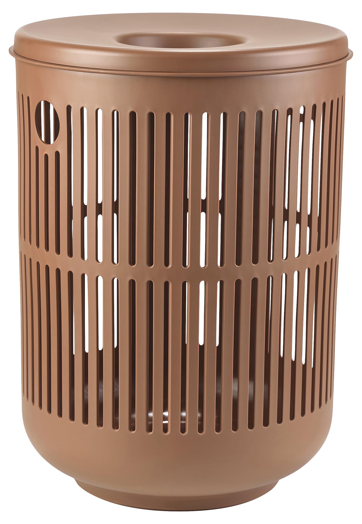 Zone Denmark Ume - Cesto portabiancheria con coperchio, diametro 40 cm, altezza 54 cm, colore: Terracotta