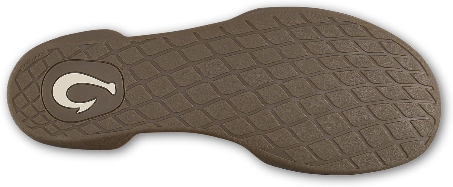 OLUKAI Hanohano Men's Slipper, Weather Resistant Waxed Canvas, Rubber Grip Soles for Inside & Outside Wear, Durable & Comfortable Slip-On - Image 6