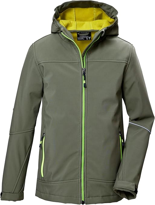 killtec jongens Softshell jas met capuchon KOW 226 BYS SFTSHLL JCKT, dunkeloliv, 128, 43515-000 killtec jongens Softshell jas met capuchon KOW 226 BYS SFTSHLL JCKT, dunkeloliv, 128, 43515-000