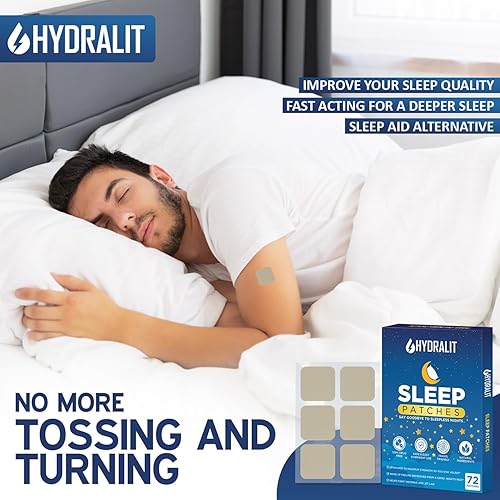 Miniatura 7 de Hydarlit - Parches para dormir para adultos, parche extra fuerte para ayudar a dormir, melatonina, noches reparadoras, fórmula liberada por el