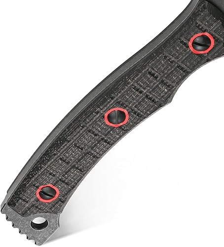 Miniatura 4 de C1393 Hacha de supervivencia de hacha de campamento, hoja de acero DC53 con mango de micarta llaves hexagonales multiherramienta con fundas Kydex