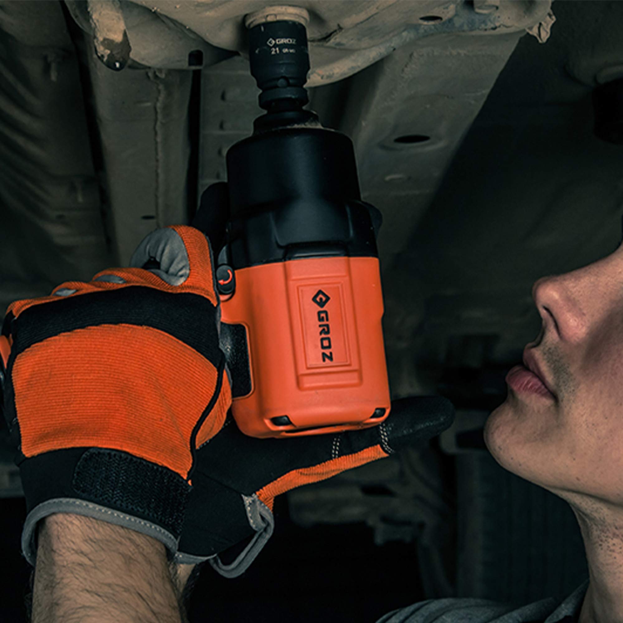 GROZ Impact Wrench with Twin Hammer Mechanism| Ideal for use in construction site, garages, maintenance jobs etc.| 3 Speed Control| Lightweight| Max. Torque: 2305 Nm| Drive:3/4”| IPW/3-4/PRM/1 1