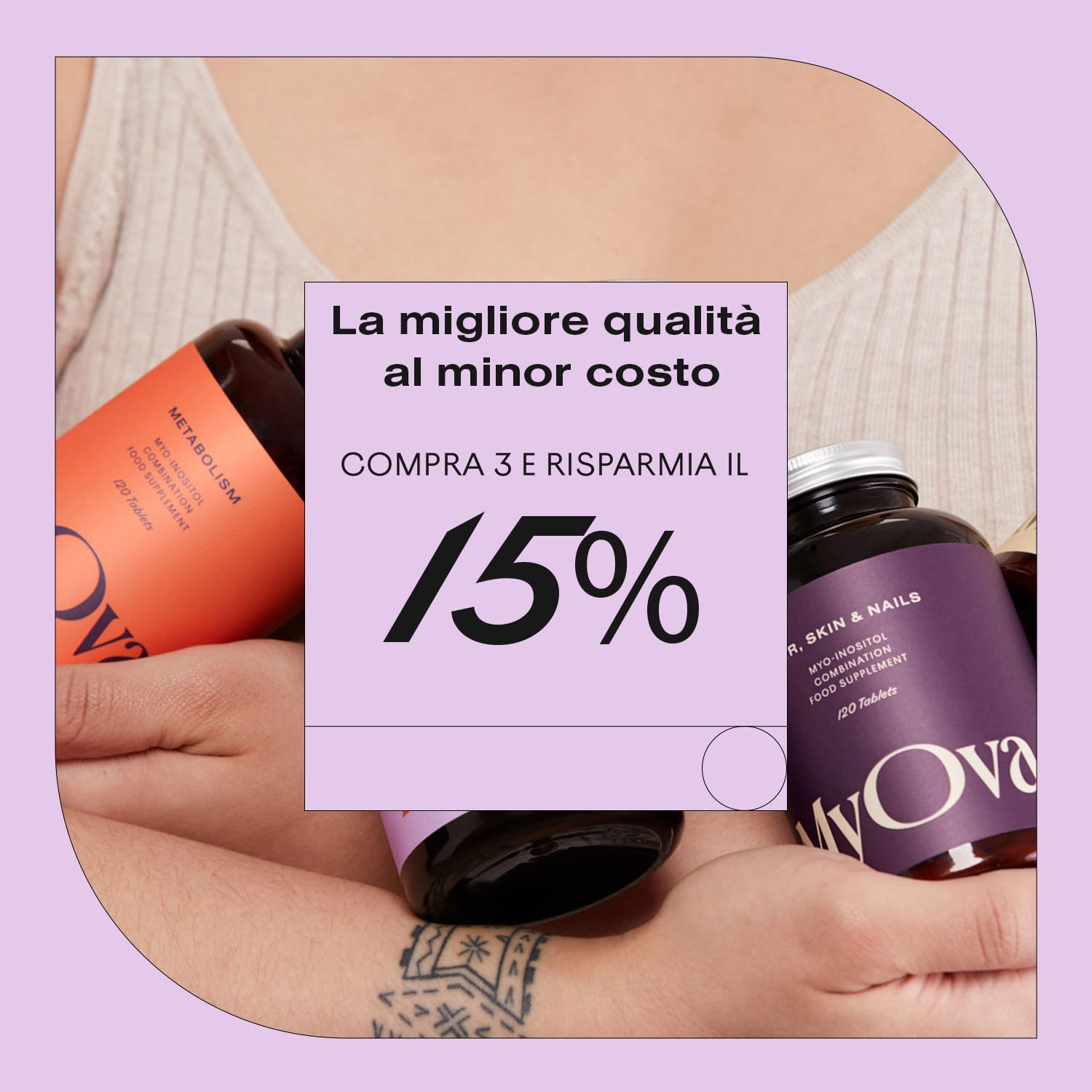 MyoPlus - Suplemento de myo-inositol para el SOP (PCOS) - 4000 mg de folato y 100 mg de cromo - Inositol en cápsulas - 120 cápsulas veganas - Fabricado en el Reino Unido por MyOva (Paquete de 2)