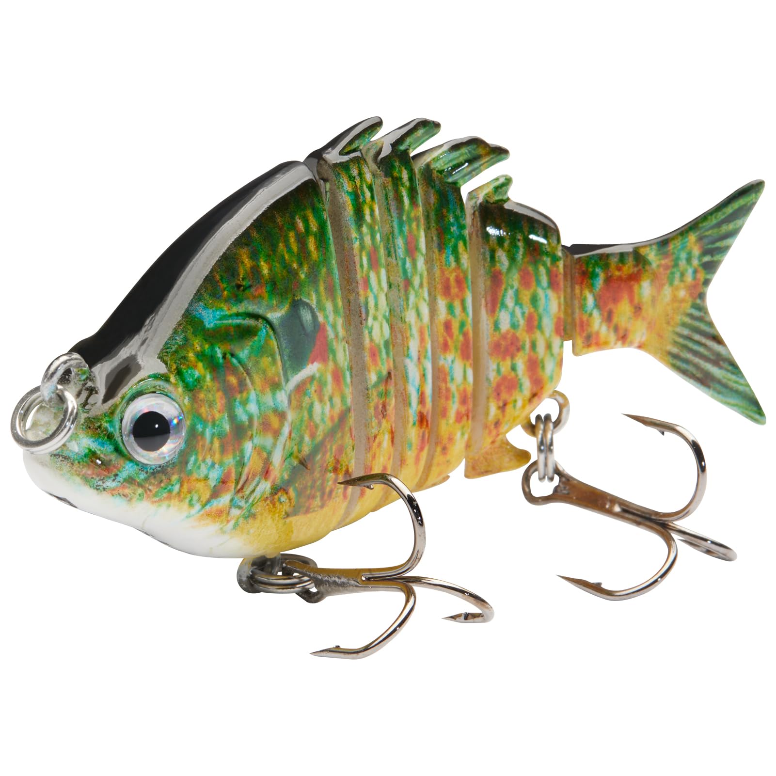 Bassdash SwimPanfish - Señuelo duro de 6,35 cm / 9,6 g para pesca de trucha y lubina, paquete de 4