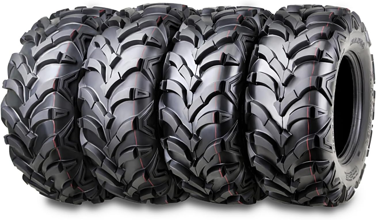WANDA Full Set ATV tires 23x8-11 & 24x9-11 fit for 88-00 Honda TRX300 4x4 P341