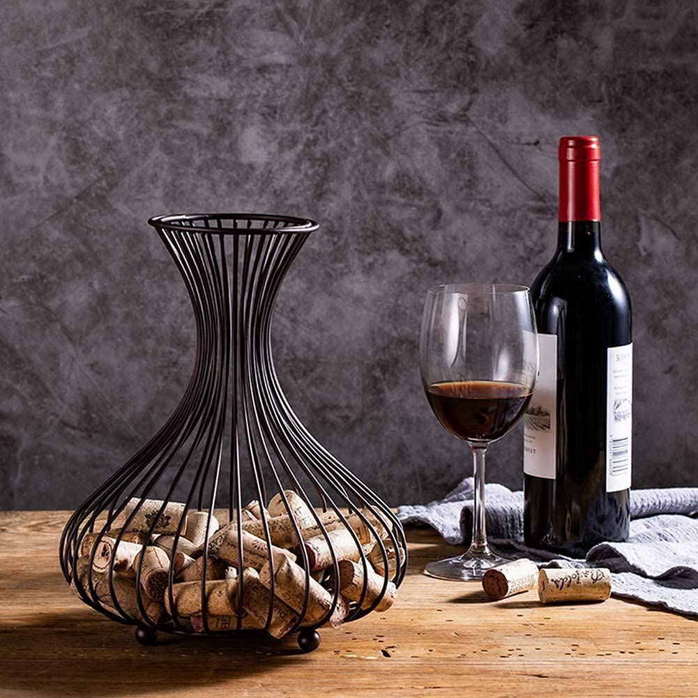 Wine Cork Holder Decor Vino Corks Collector Champagne Cork Storage Countertop Cork Catcher