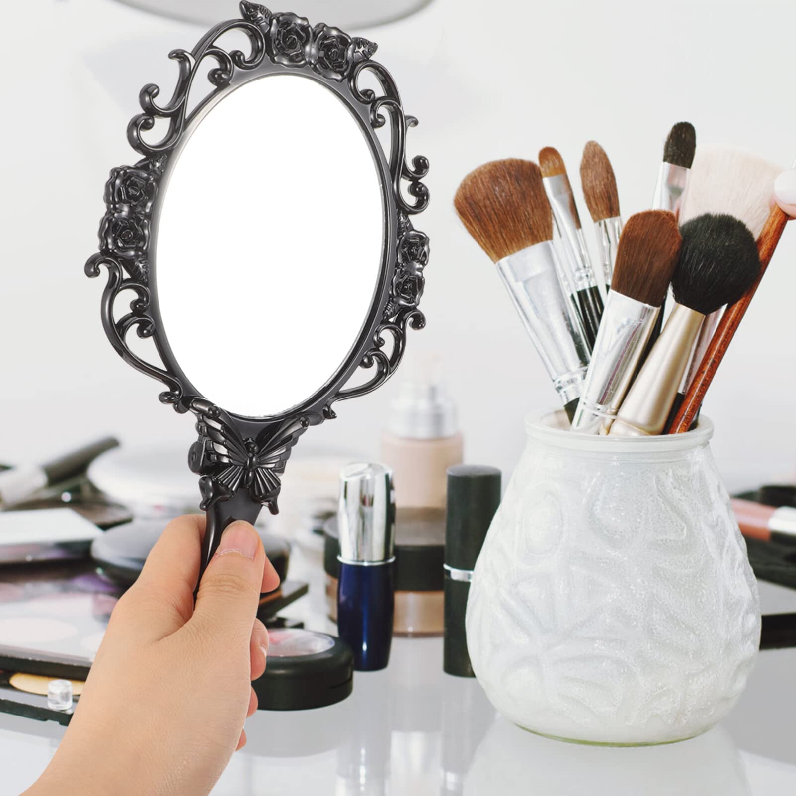Amazon.com: FOMIYES Antique Hand Mirror Handheld Mirror Vintage