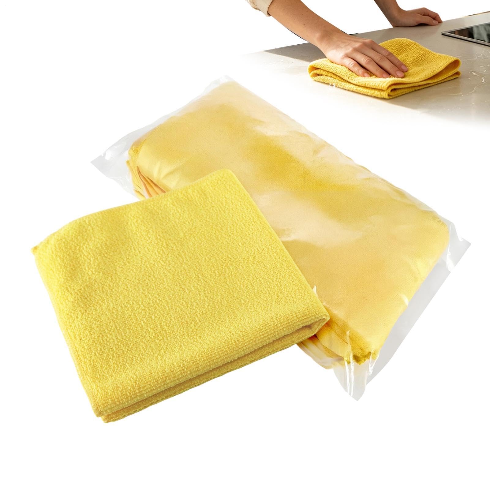 Genérico Toallas de Microfibra 24 Paños Limpiacoches sin Rayas | Paños Limpiadores De Vehículos para Conductores, Detallistas, Inquilinos, Hogar, Oficina, Cocina, Baño, Sedanes, SUV