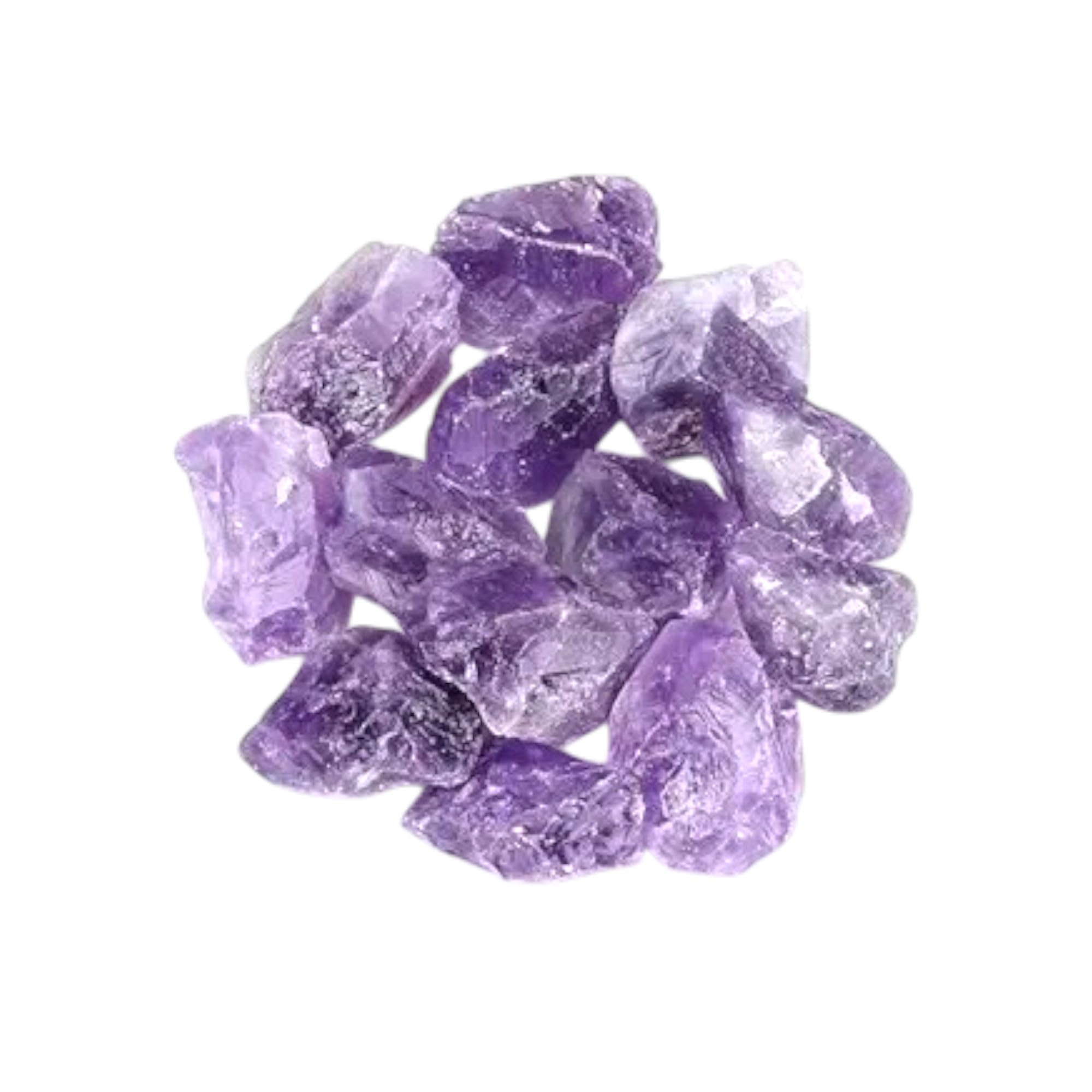 Divine Spirituals AAA Grade Natural Amethyst Raw Crystal Brazilian 200-250g (4 to 8 Pieces) for Calmness, Intuition, & Spiritual Healing-image-39