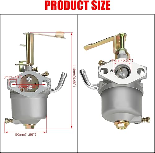 Miniatura 5 de GREHUA Kit de carburador mejorado para CT100U Trail CC100X Predator 79cc 98cc 3.0Hp Coleman RB100 CK100-S SK100 Massimo MB100 Mini Bike Realtree
