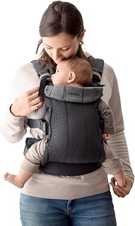BabyBjörn Baby Carrier Harmony, Anthracite, 3D Mesh | 3-in-1 Ergonomic Baby Carrier; Newborn, Facing-in, Outward-Facing, and Back Carrying Positions Supported (7-40 lbs), Newborn to Toddler