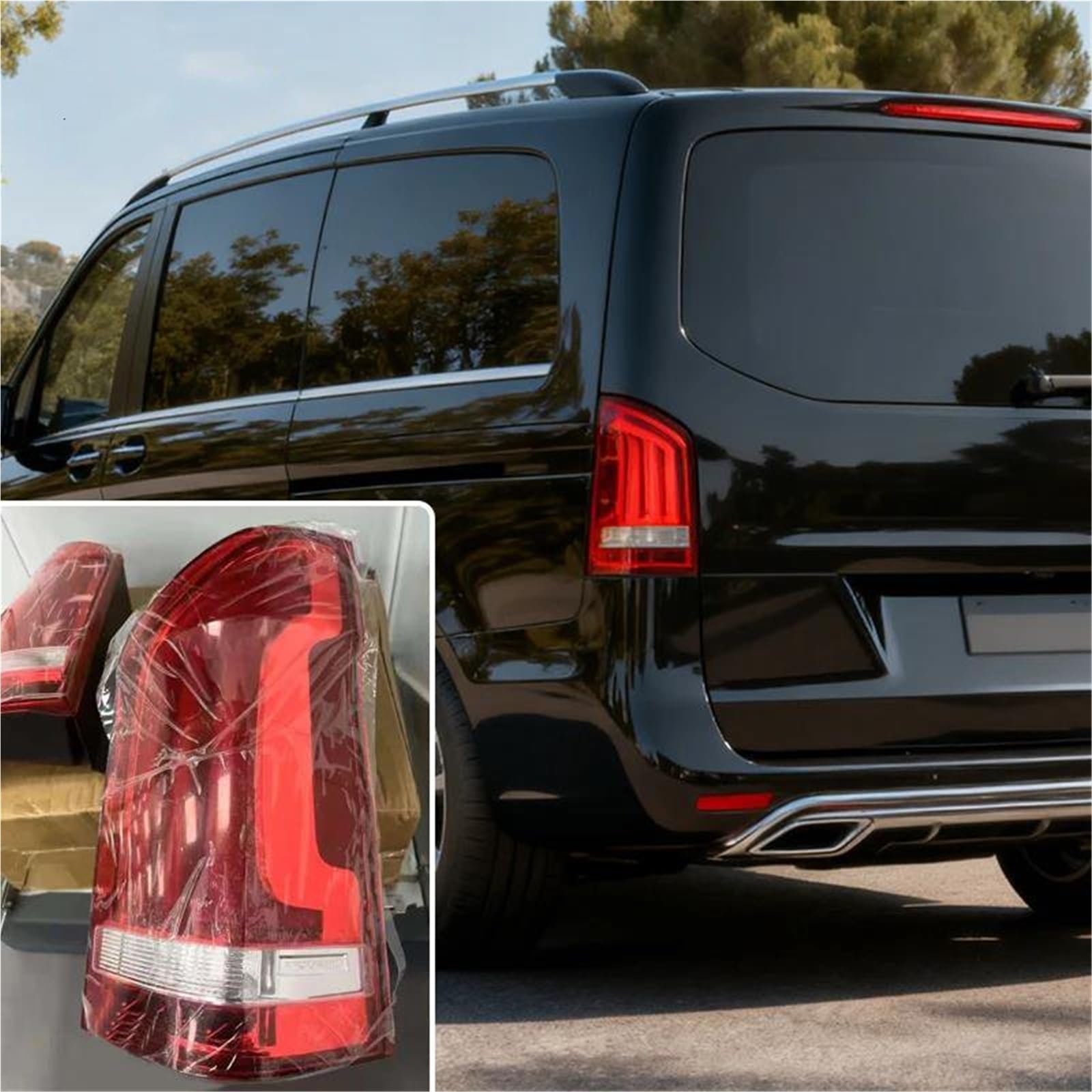 Luces Traseras Para Automóvil Para Mercedes Para Benz Para Vito/Clase V V220D V250 2014-2020 4478200664 4478200564 Luz Freno Intermitente Conjunto Faro Trasero(Izquierda)