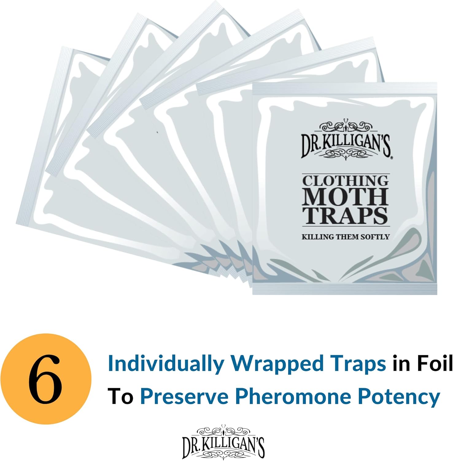 Dr. Killigan’s Premium Clothing Moth Traps with Pheromones Prime Non