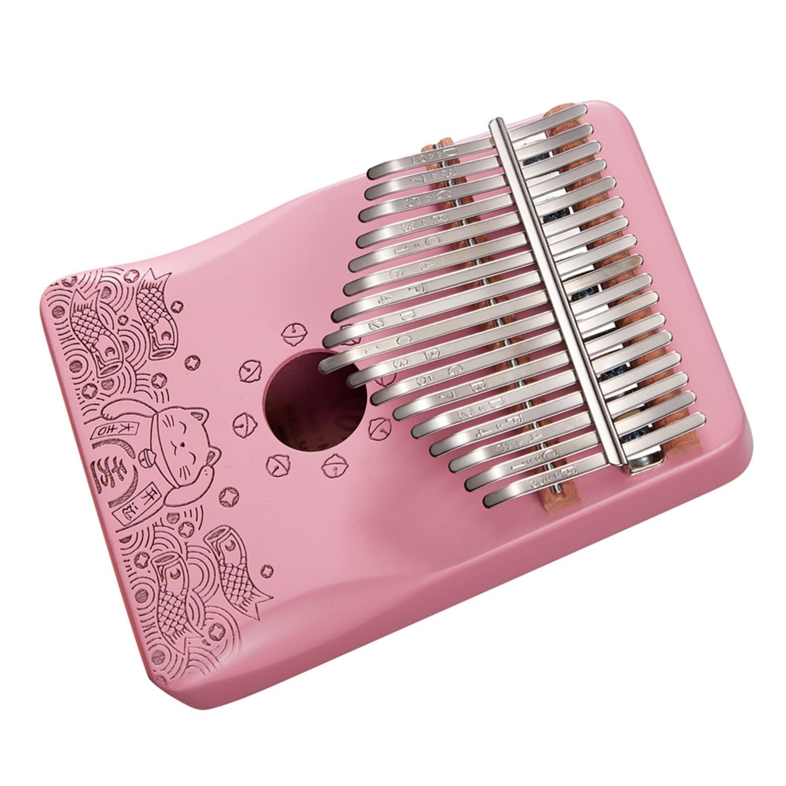 Percusión De Dedo De Piano De Pulgar Kalimbas De Madera De Chapa Maciza De 17 Teclas Con Martillo De Afinación Kalimba Piano de Pulgar