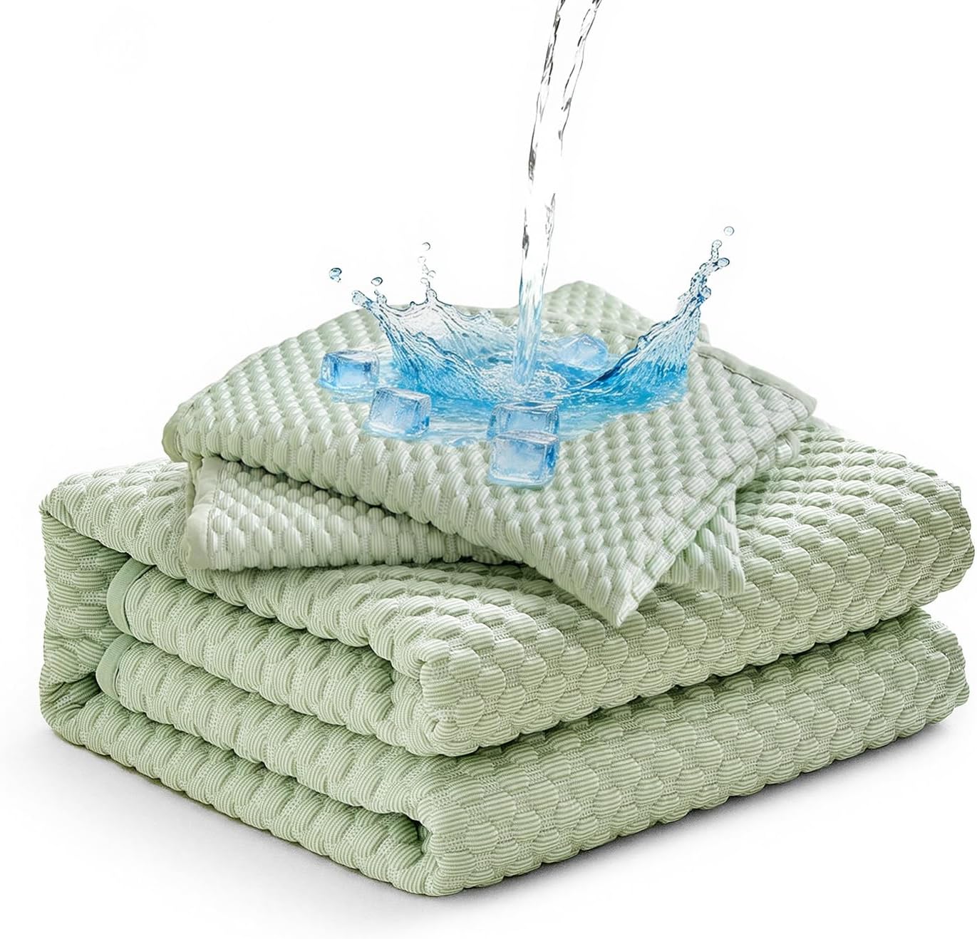 Tokokimo Premium Cooling 100% Waterproof Mattress Protector with Pillow Cases Queen Size, Breathable Washable 3D Air Fabric, Soft Noiseless Deep Pocket 8''-16'', Ideal for Hot Sleepers