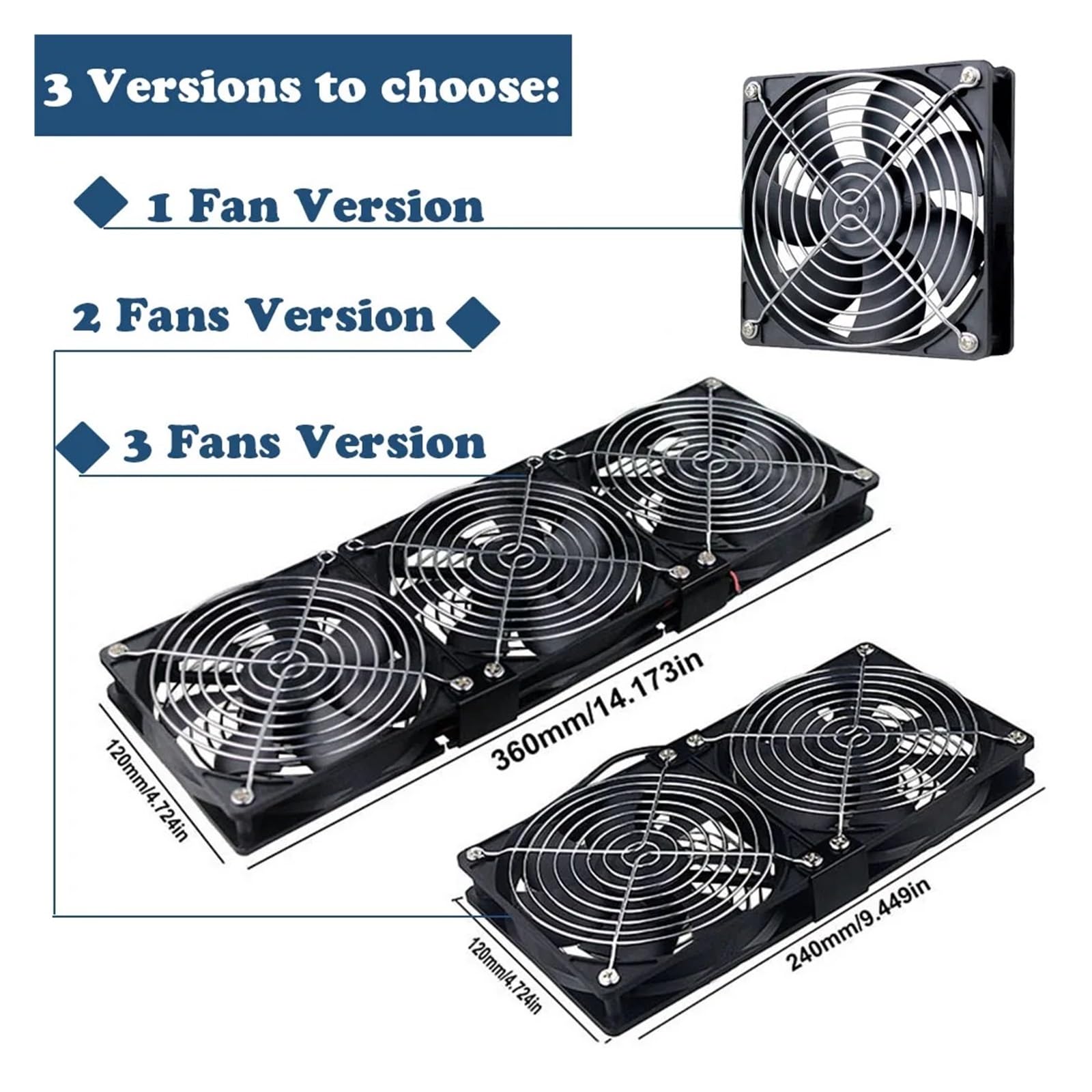 Wentylator Chłodzący 120 Mm 3000 Obr./min Z Kontrolerem, 12 Cm, V BTC, Obudowa Maszyny, Stacja Robocza, Szafka, Serwerowy OszczęDza Energię(1 Fan)