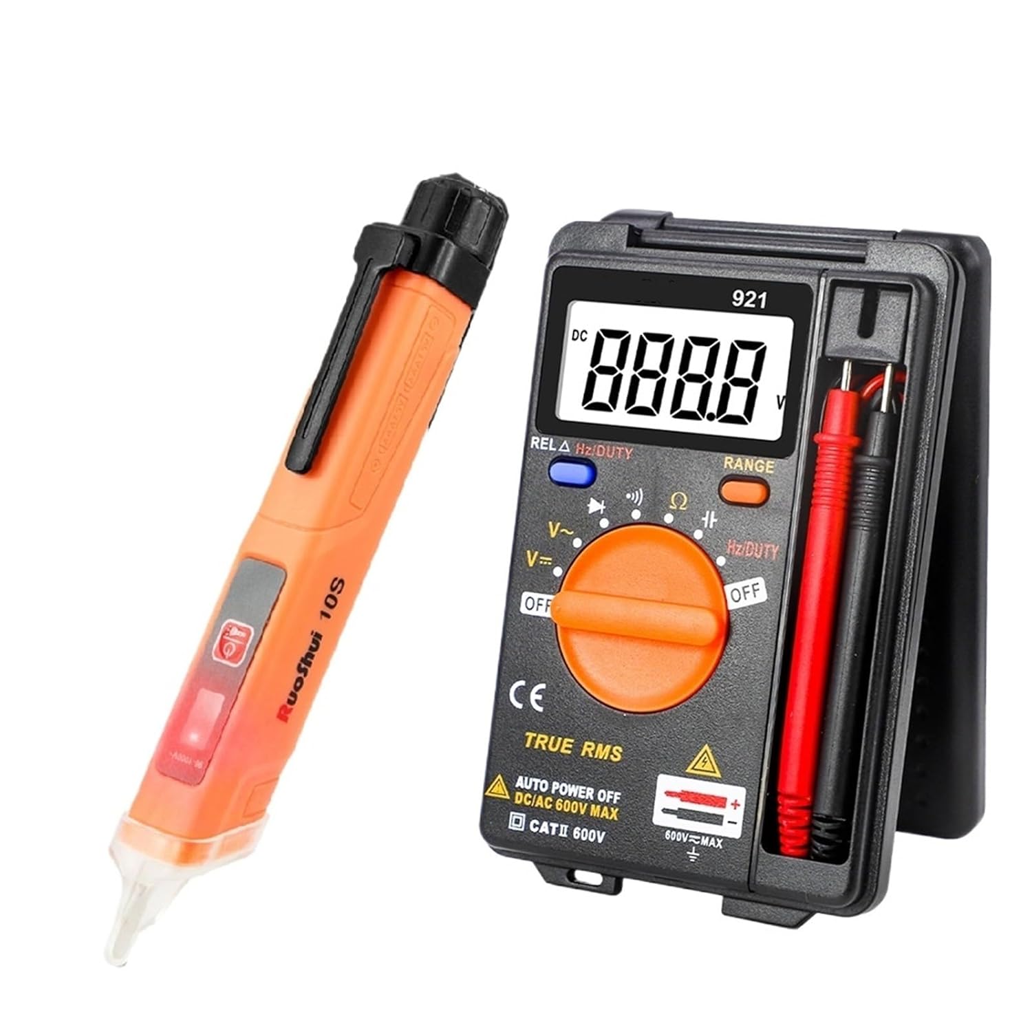 Mini Analog Multimeter Tester w Buzzer 4000 Count Handheld Voltage Current Meter Ammeter High Resistance Measurement
