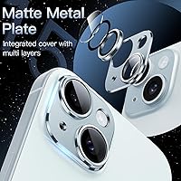 Vista 3 de JETech Protector de lente de cámara para iPhone 15 de 6.1 pulgadas y iPhone 15 Plus de 6.7 pulgadas, cobertura completa, cubierta de anillo