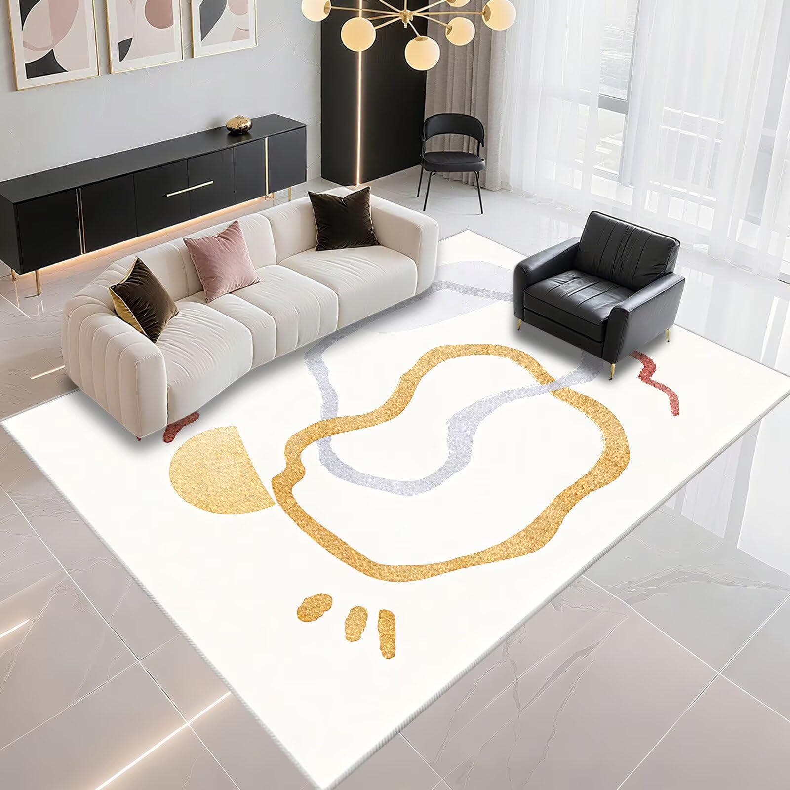Tapis anti-dérapant poussière résolu avec ce modèle crème 140x180cm